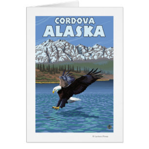 Bald Eagle Diving - Cordova, Alaska