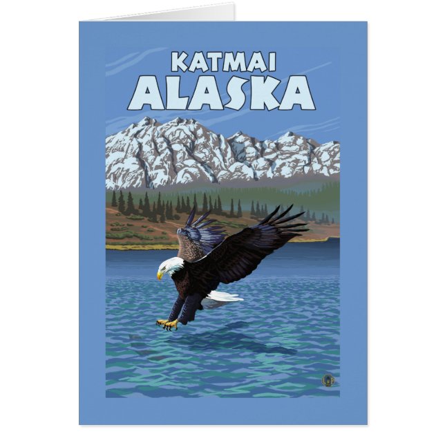 Bald Eagle Diving - Katmai, Alaska (Front)