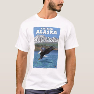 Bald Eagle Diving - Katmai, Alaska T-Shirt