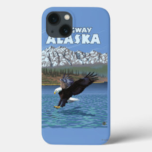 Bald Eagle Diving - Skagway, Alaska iPhone 13 Case