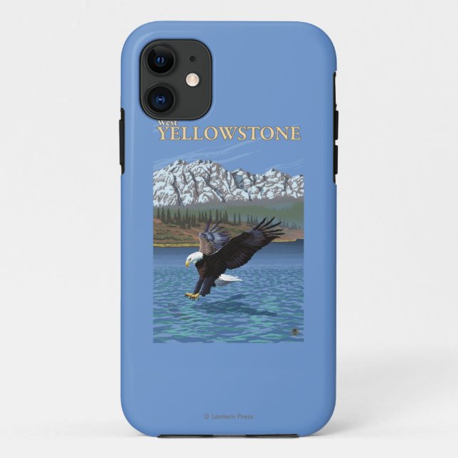 Bald Eagle Diving - West Yellowstone, MT Case-Mate iPhone Case (Back)