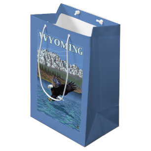 Bald Eagle Diving - Wyoming Medium Gift Bag