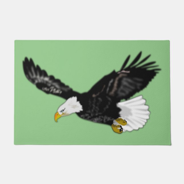 Bald Eagle Doormat - Choose Colour (Front)