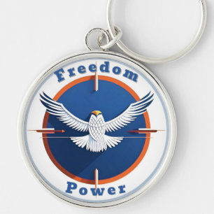 Bald Eagle Emblem Keychain