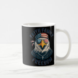 Bald Eagle Faith Family Dom Patriotic Christian Bo Coffee Mug