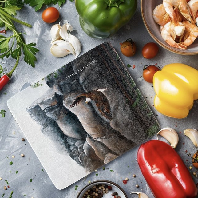 Bald Eagle Flight Rocks Cutting Board (Creator Uploaded)