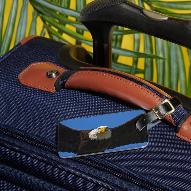 Bald Eagle Flyby Up Close Luggage Tag (Front Insitu 3)