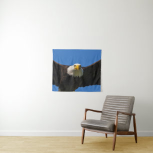 Bald Eagle Flyby Up Close Tapestry