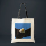 Bald Eagle Flyby Up Close Tote Bag<br><div class="desc">Bald Eagle flyby up close</div>