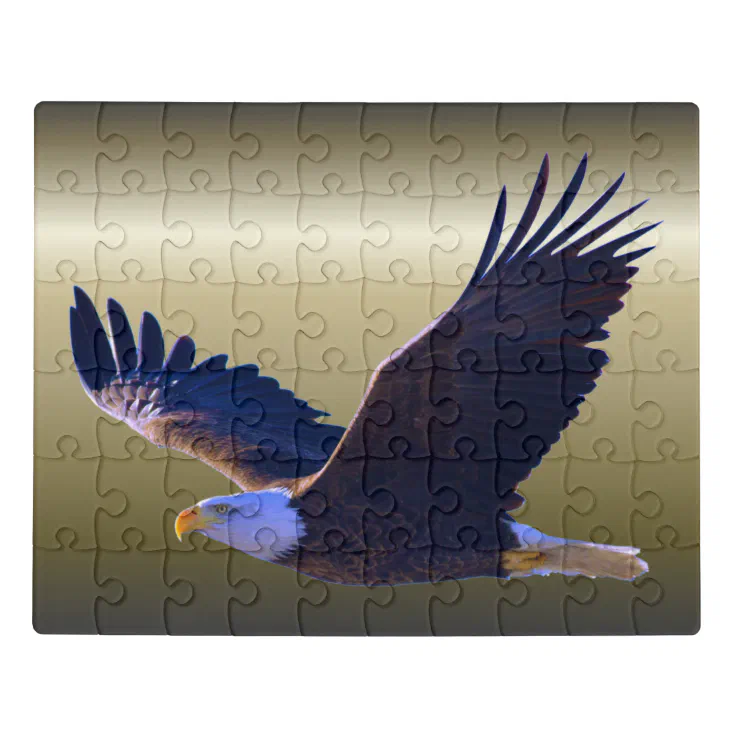 Bald Eagle Flying Jigsaw Puzzle Zazzle