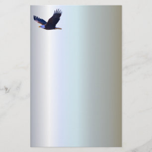 Bald Eagle Flying Stationery