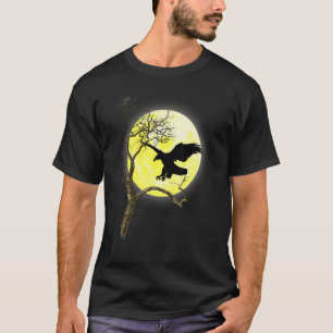 Bald Eagle Full Moon Light Nature Bird Watching T-Shirt