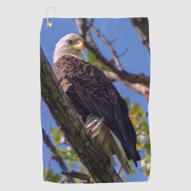 Bald Eagle Golf Towel (Front)