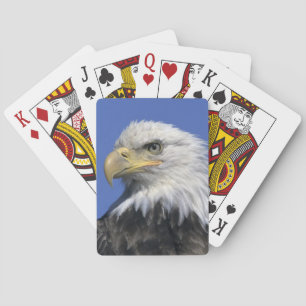 Bald Eagle, (Haliaeetus leucocephalus), wild, Playing Cards