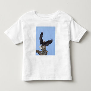 Bald Eagle (Haliaeetus leucocephalus) with wings Toddler T-shirt