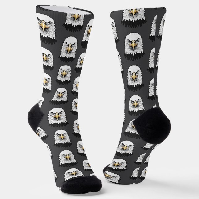 Bald eagle head socks (Angled)