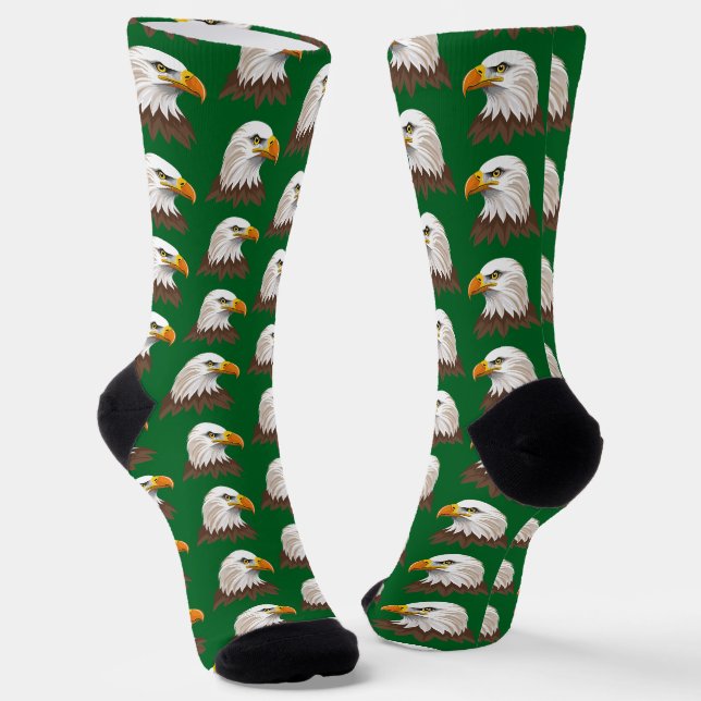 Bald eagle head socks (Angled)