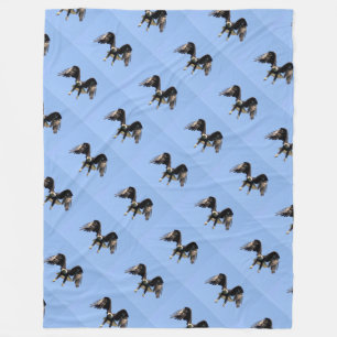 bald eagle honour troops USA American patriotic ar Fleece Blanket