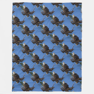 bald eagle honour troops USA American patriotic ar Fleece Blanket