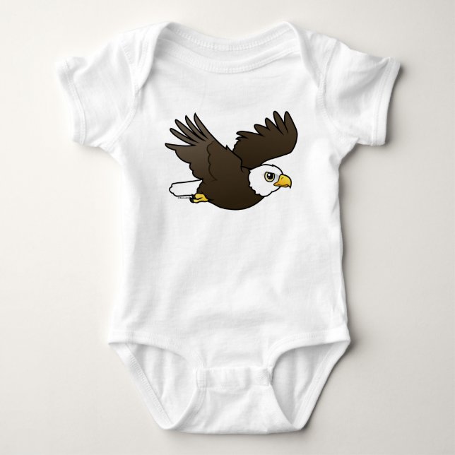 Bald Eagle in flight Baby Bodysuit (Front)