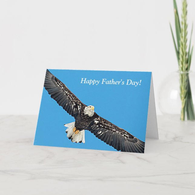 Bald Eagle in flight Card (Front)