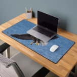 Bald eagle in flight desk mat<br><div class="desc">Bald eagle,  Homer,  Southcentral Alaska</div>