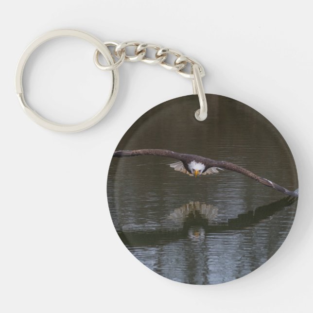 Bald Eagle in Flight Keychain (Front)