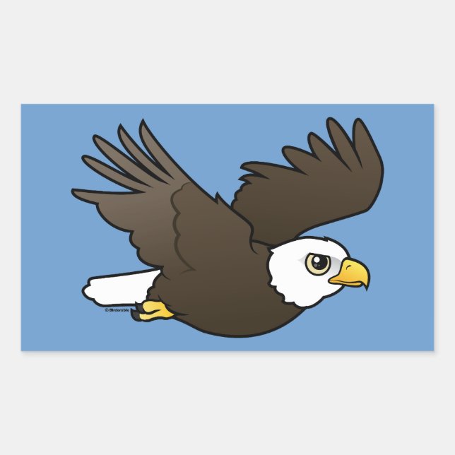 Bald Eagle in flight Sticker (Front)