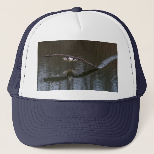 Bald Eagle in Flight Trucker Hat (Front)
