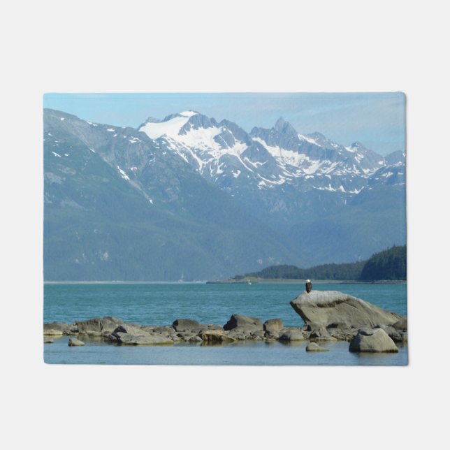 Bald Eagle in Skagway Alaska Doormat (Front)