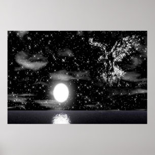 Bald Eagle In The Star poster