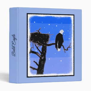 Bald Eagle in Winter  - Original Wildlife Art Binder