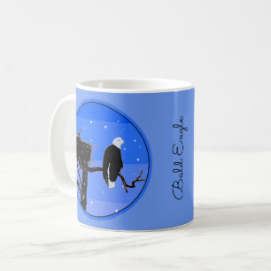 Bald Eagle in Winter  - Original Wildlife Art Coffee Mug