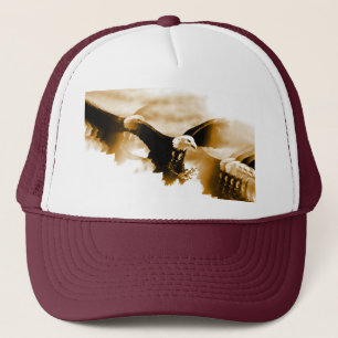 Bald Eagle Landing Trucker Hat