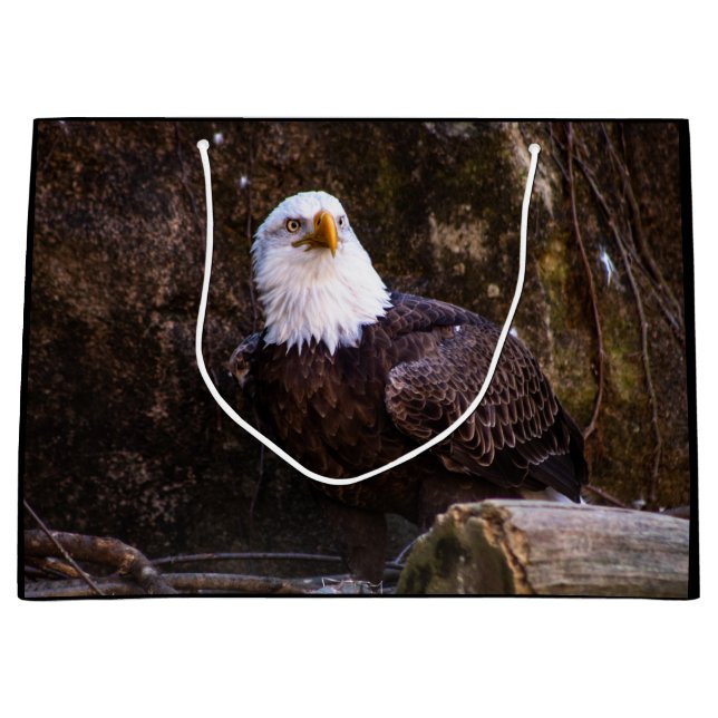 Bald Eagle Large Gift Bag (Front)