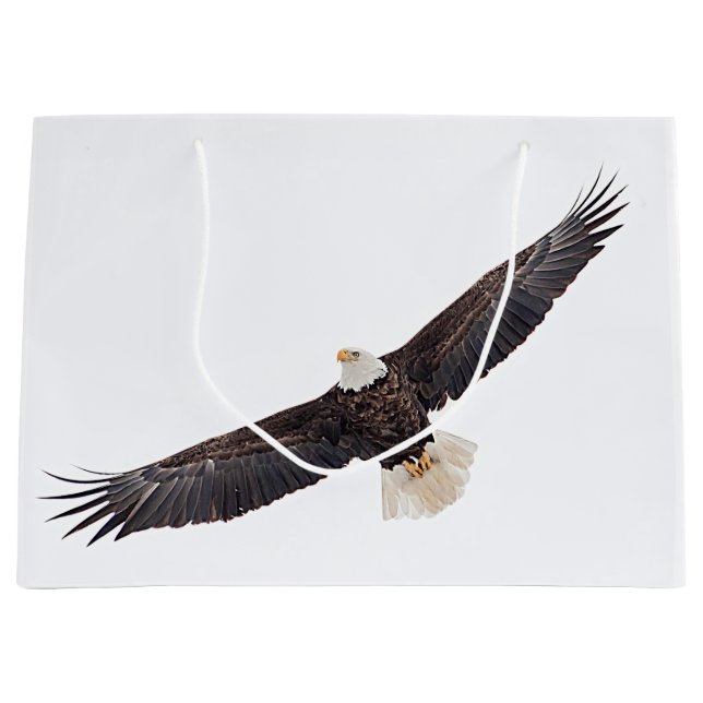 Bald Eagle Large Gift Bag (Front)