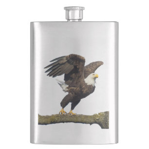 Bald Eagle Leap Hip Flask