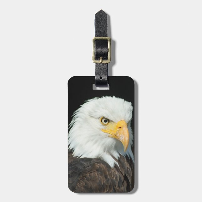 Bald eagle luggage tag (Front Vertical)