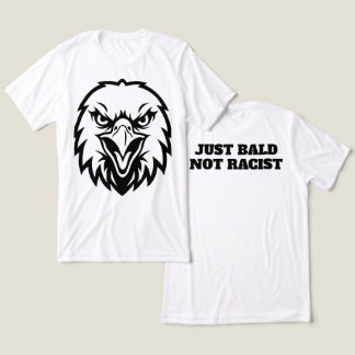 Bald Eagle Men's T-shirt - just bald not racist  Tri-Blend Shirt