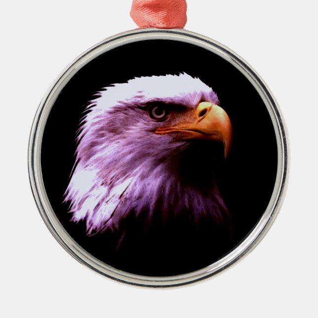 Bald Eagle Metal Ornament (Front)