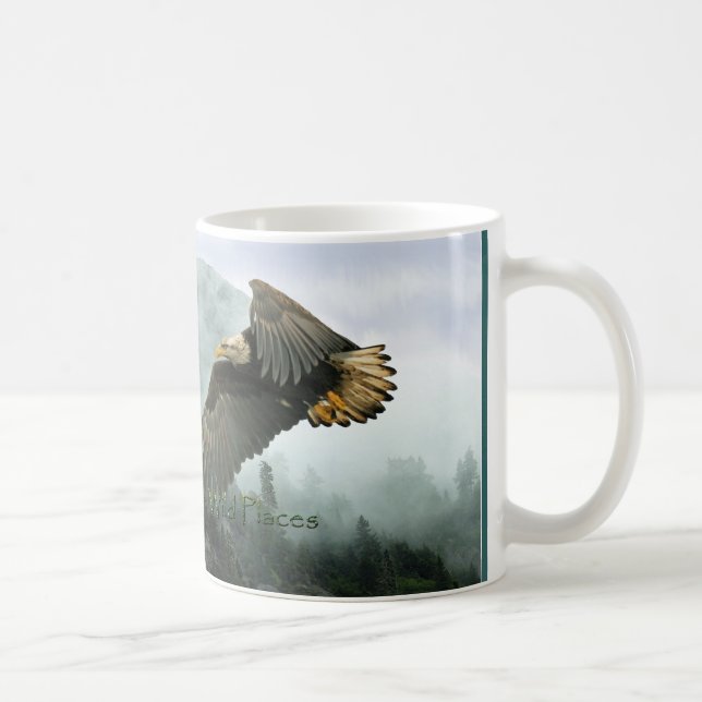 BALD EAGLE & MISTY FOREST Thé & Café Mug (Droite)