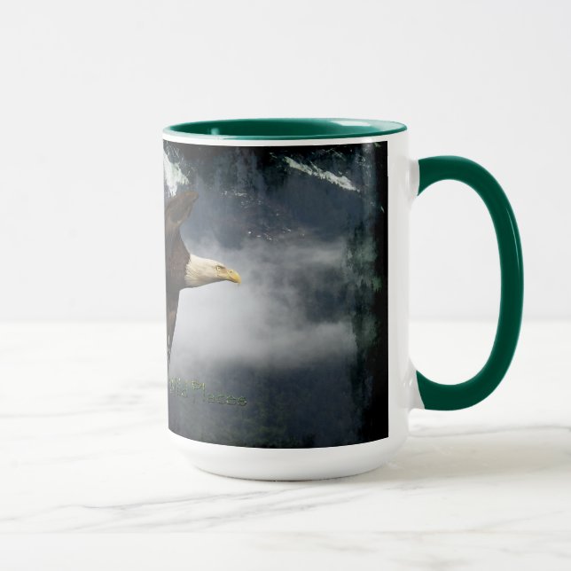 BALD EAGLE & MISTY FOREST Thé & Café Mug (Droite)