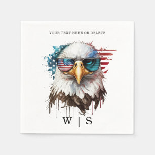 Bald Eagle modern & unique USA national symbol Napkin