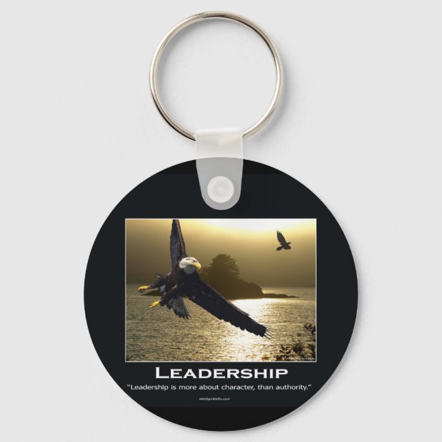 Bald Eagle Motivational Gifts Keychain (Front)