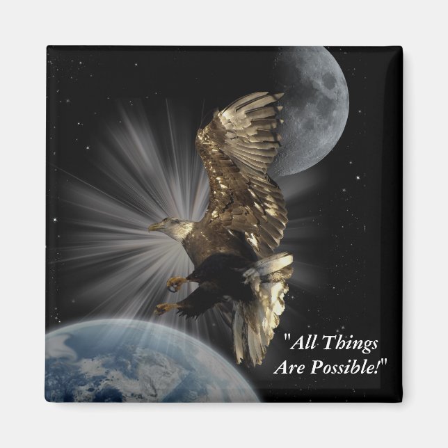 Bald Eagle Motivational Magnets (Front)