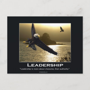 Bald Eagle Motivational Postcard