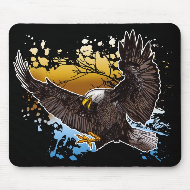 Bald Eagle Mouse Pad (Front)