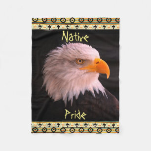 Bald Eagle Native American Pride Soft Fleece Blanket