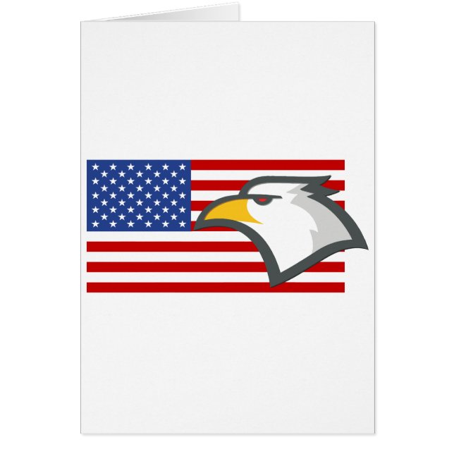 Bald Eagle on American Flag (Front)