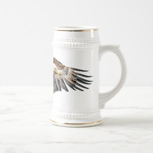 Bald Eagle on the Wing Beer Stein